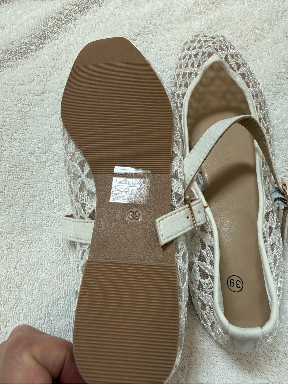 Lace Mary Jane Flats in White — Lightweight Women's Ballet Flats Bundle Savings! - Picture 5 of 9